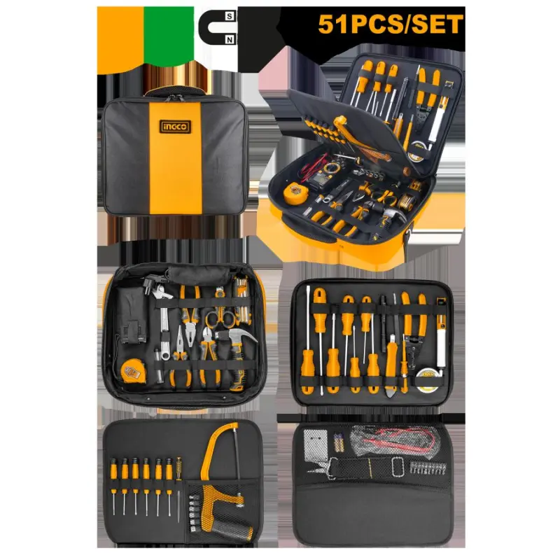 Ingco 51-Piece Telecom Tool Set HKTTS0511 for Professional Use