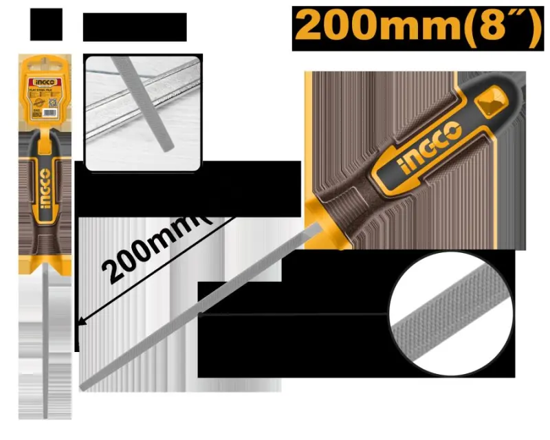 Ingco HSSF088 Kwadrat polat pilnik 200mm
