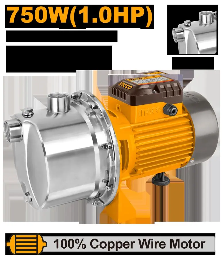 Ingco JPS075082 Water Pump 55 L/min for Business & Industrial Use