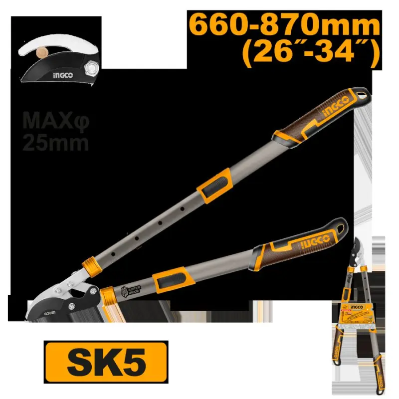 Ingco HLTS7401 Telescopic Lopper 660-860mm