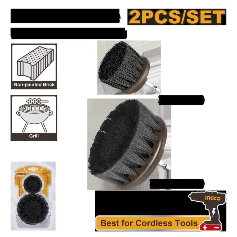 Ingco 2-Piece Hard Brush Set WCBH1235