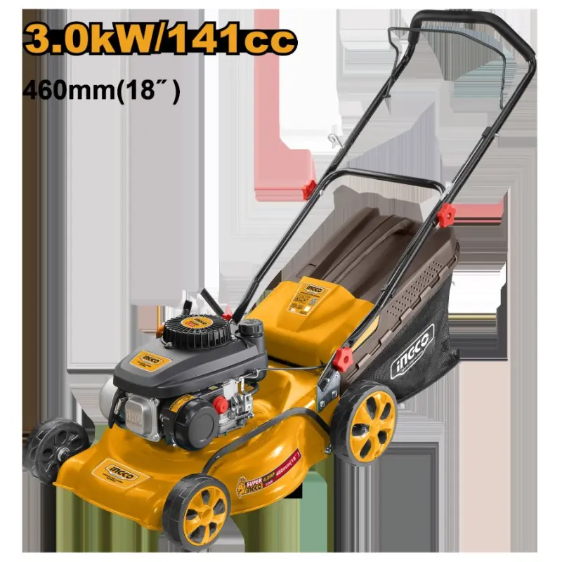 Бензиновая газонокосилка Ingco GLM141181 3.0 кВт 141 куб.см