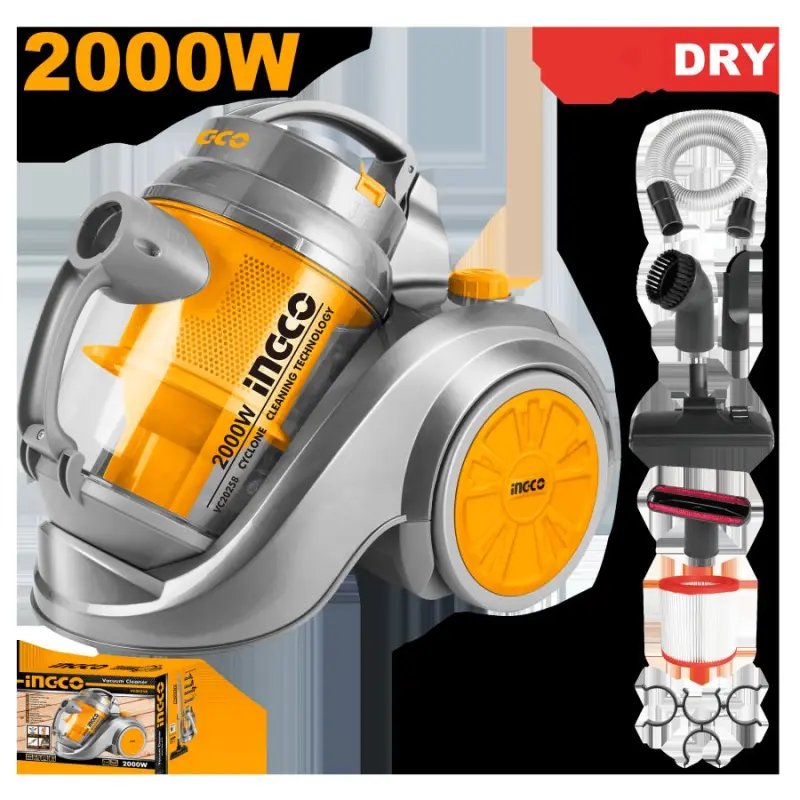 Ingco VC20258 2000W 2.5L High-Performance Vacuum Cleaner
