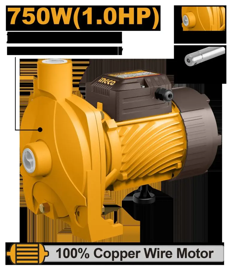 Ingco CPM75068 suw nasosy 125 L/min iş üçin