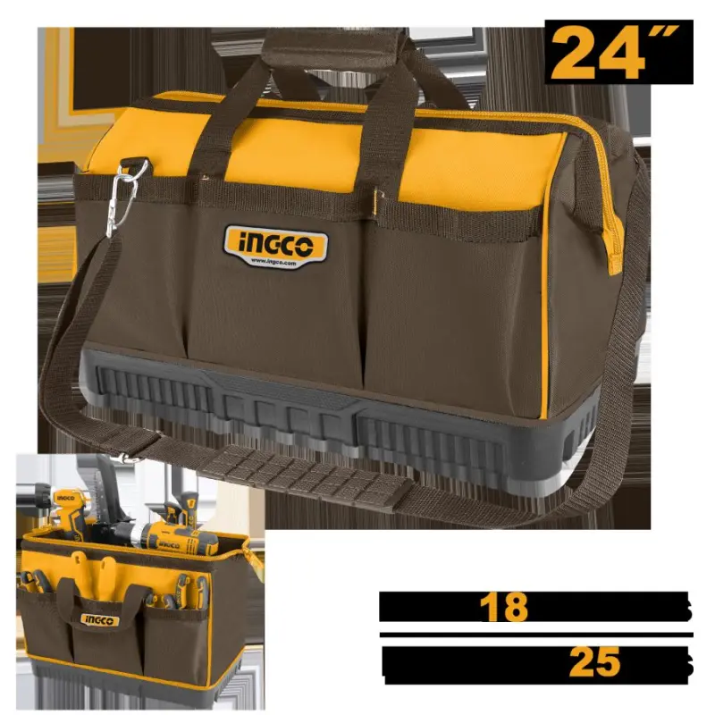 Ingco HTBG09 Gurallar üçin sumka, 24 bölüm, 25 kg