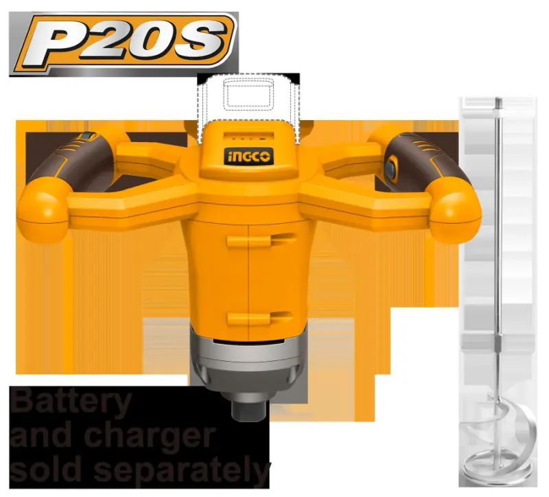 Ingco 20V simsiz mikser (Model: MXLI2001) – Batareýa ýok