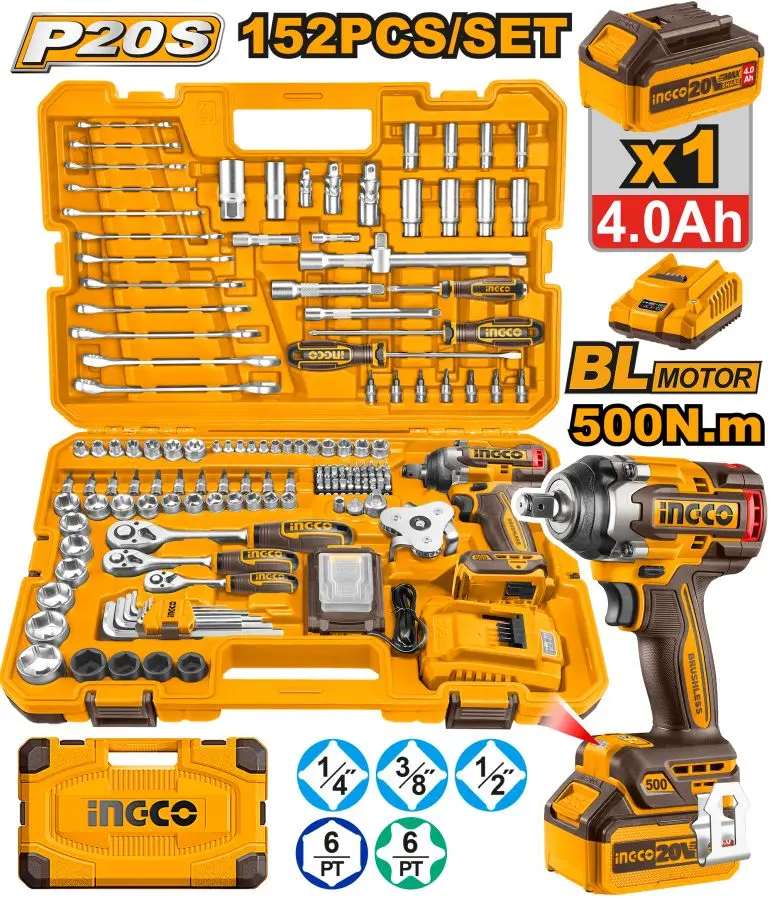 Ingco 152 bölekli simsiz zarbaly açar toplumy HKTHP31521