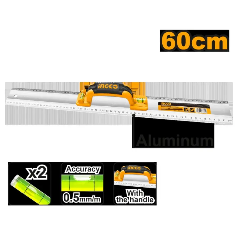 Ingco 60 sm tutawaçly alýumin liniýka HAR01060