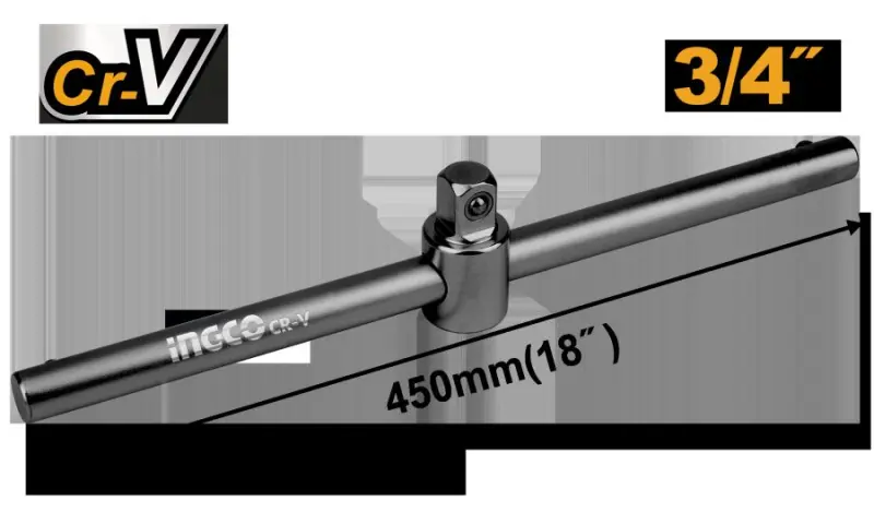 Ingco Süýşüriji T-şekilli 3/4" 450mm Gurallary HSTB34181