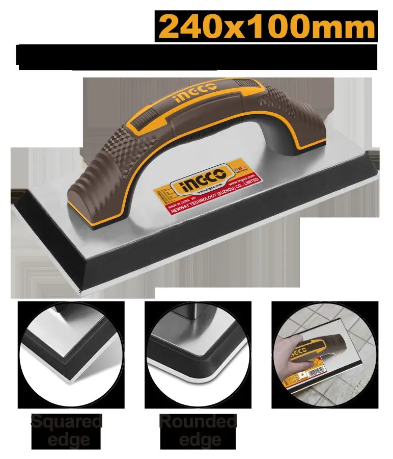 Ingco HSFR24108 Rubber-Coated Trowel for Professional Use