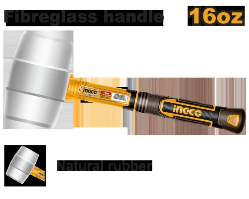 Ingco HRUH8916 Резиновый молоток 16Р 450г