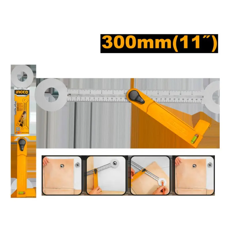 Ingco 75° 300mm burç burçak (HAS3001) – Professional ölçeg gurallary