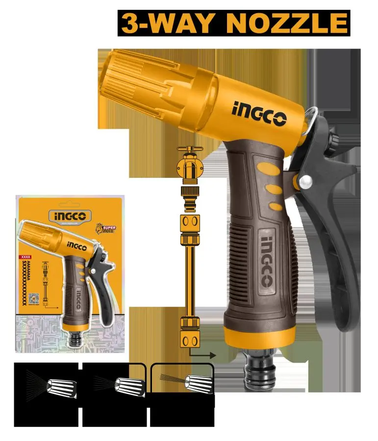 Ingco 3-ходовой пластиковый пусковой механизм 1/2'' HWSG032