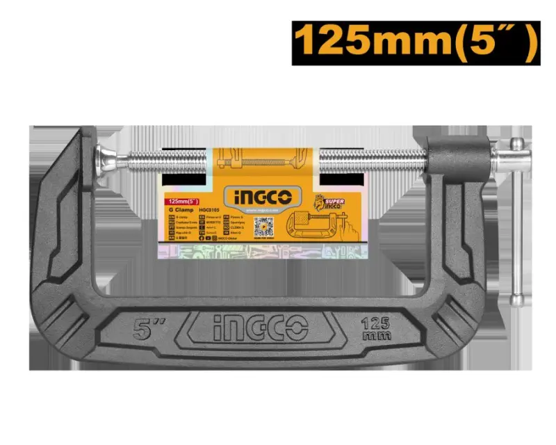 Ingco G-Clamp 5R 125mm Industrial Grade HGC0105