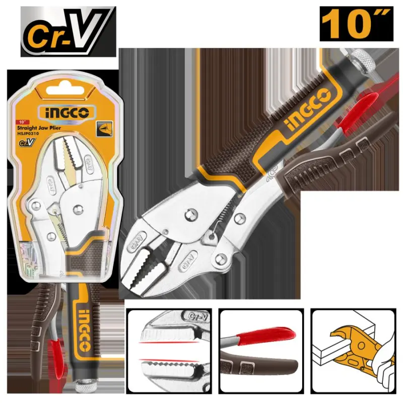 Клещи зажимные Ingco HSJP0210