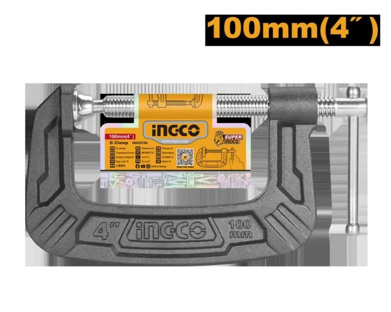 Ingco G-Clamp 4r 100mm HGC0104 for Professional Use