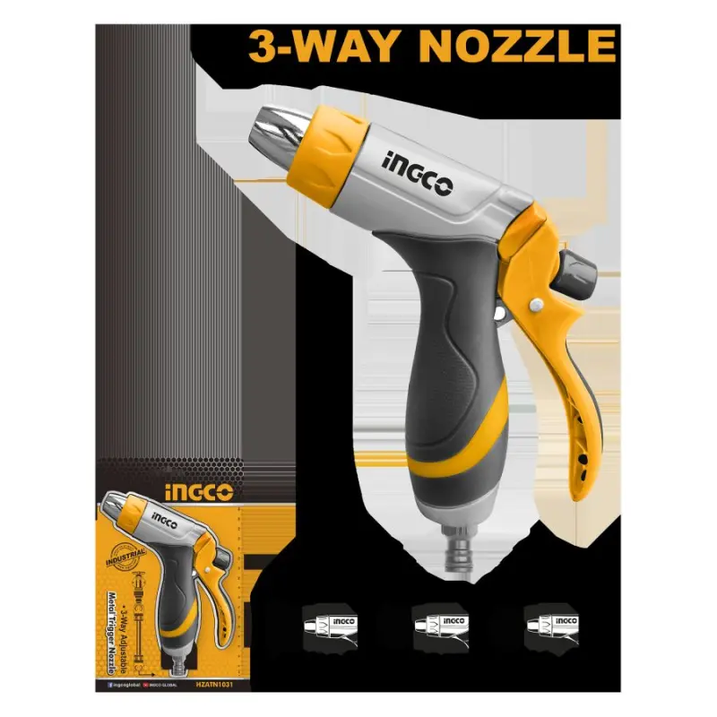 Ingco 3-Way 3/4" Metal Nozzle Starter Mechanism HZATN1031