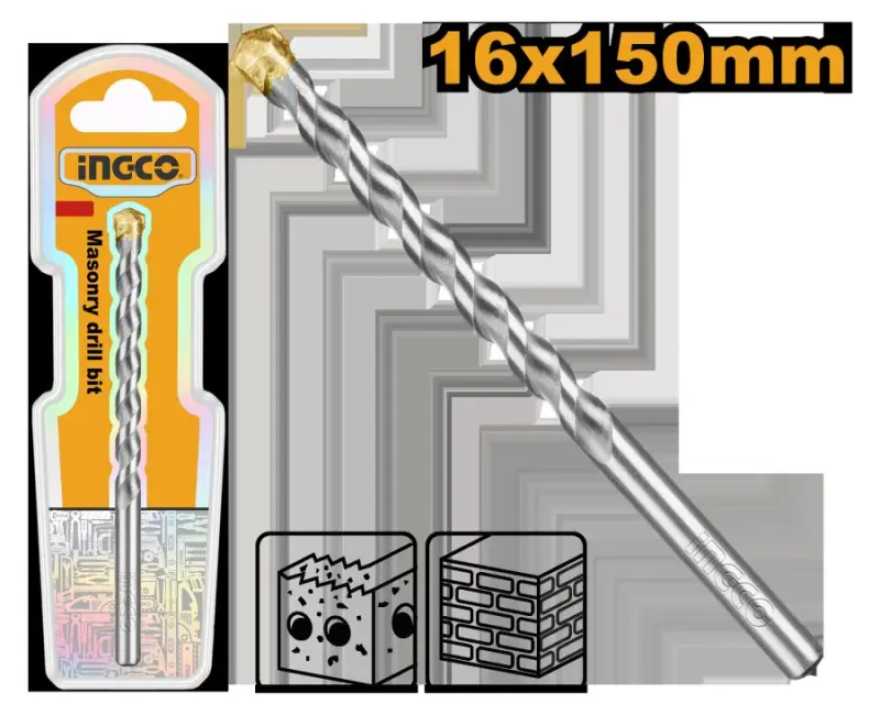 Сверло по камню Ingco 16x150мм DBM2111615 для камня и бетона