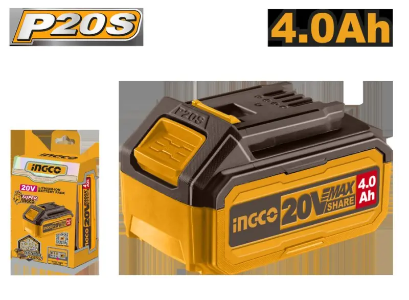 Ingco A20V Universal 4.0Ah Battery – Model FBLI20021