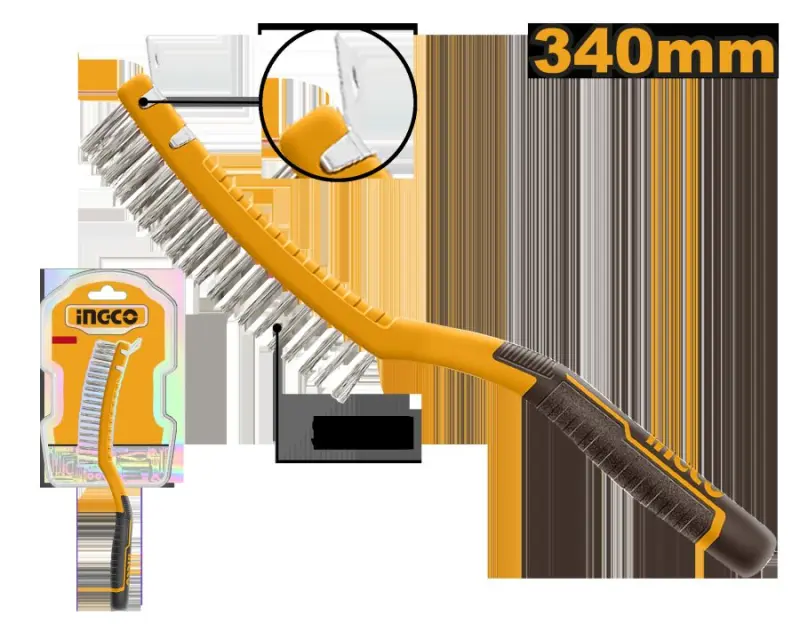 Проволочная щетка Ingco 340мм HKTWB3403