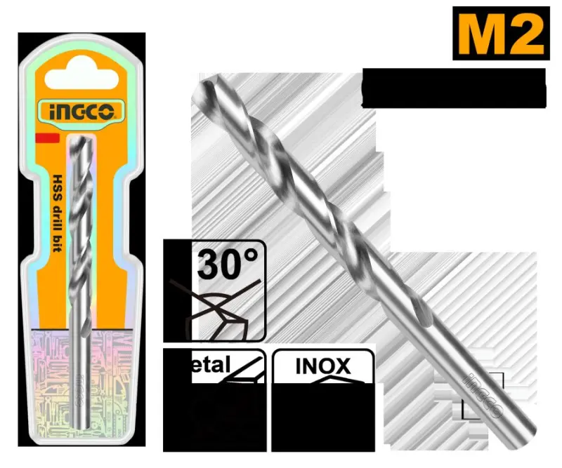 Ingco M2 HSS 6.5mm Drill Bit for Professional Use