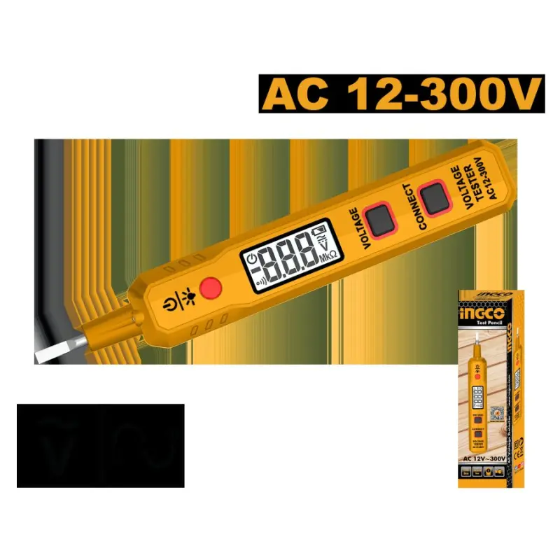 Ingco HSDT30021 Professional Voltage Tester 12-300V