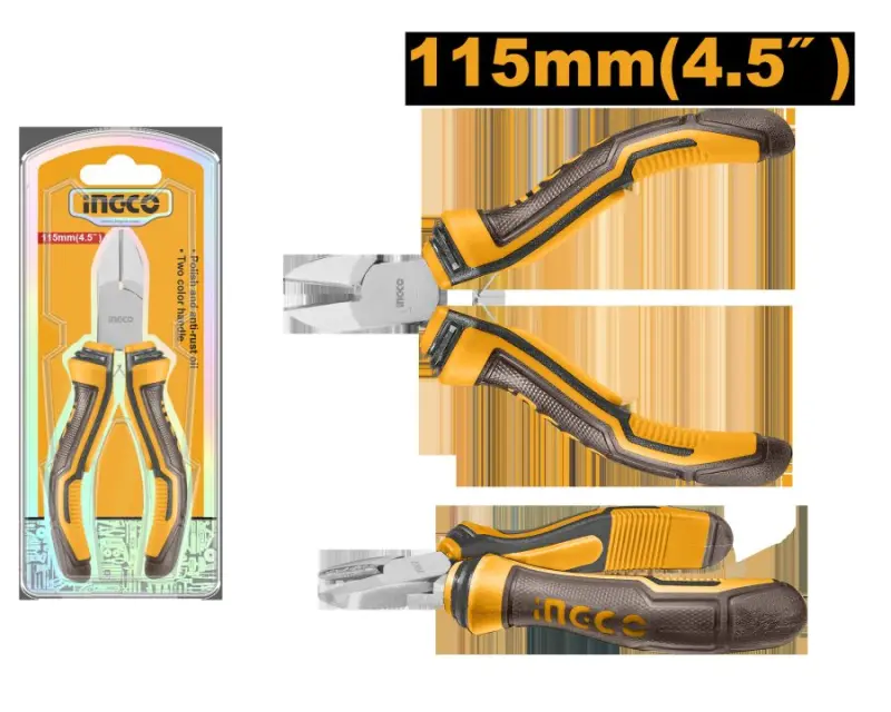 Мини-диагональные кусачки Ingco 115 мм HMDCP08115