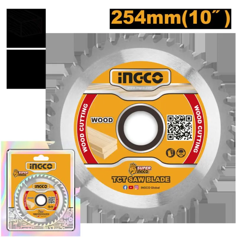 Пильный диск Ingco TCT 254мм 40T для профессиональной резки