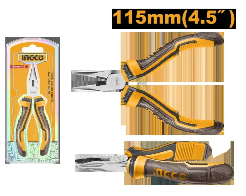 Мини-тонкогубцы Ingco 115мм – Модель HMLNP08115