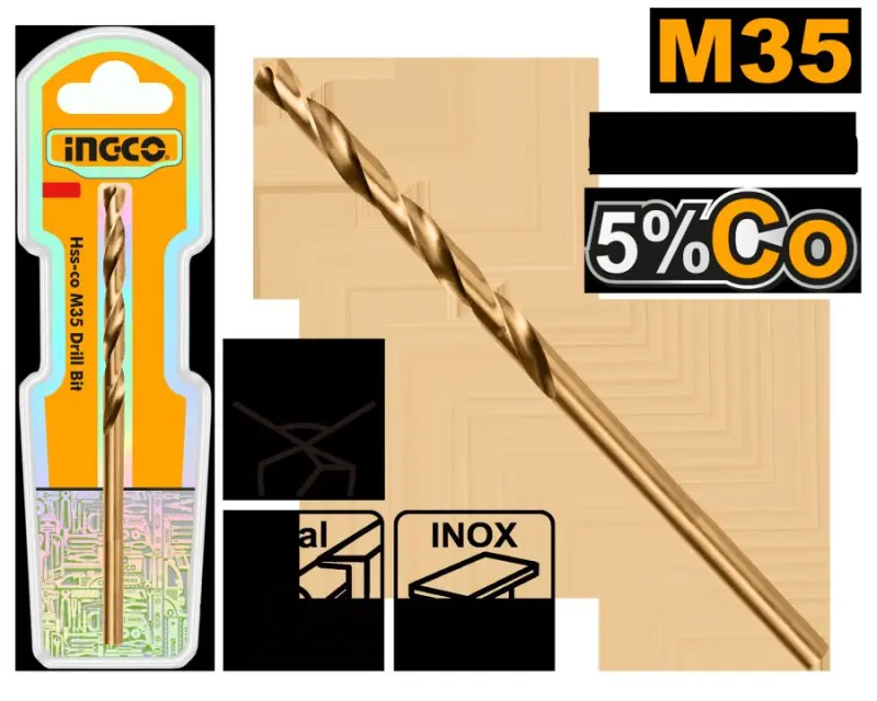 Сверло по металлу Ingco M35 HSS-CO 5%Co 12.0 мм DBT01130121