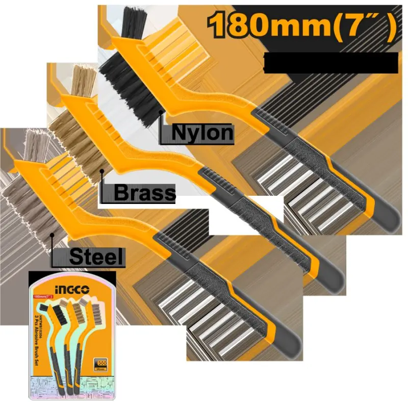 Ingco Abrasive Brush Set 3 pcs 180 mm (HKTWB10306)