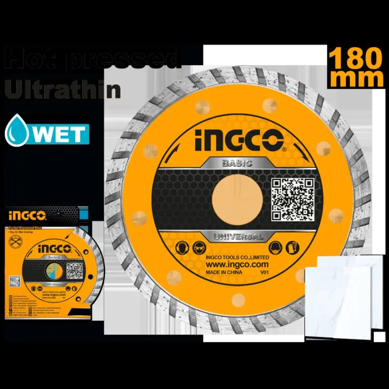 Ingco ультратонкий алмазный диск DMD031802HT для точного реза