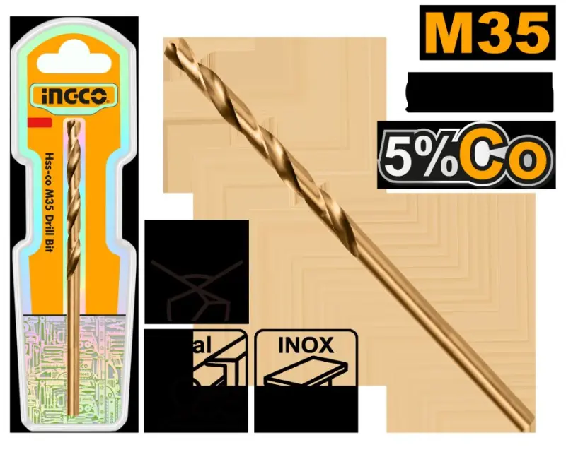Сверло Ingco M35 HSS-CO 9.0 мм, 5% кобальта, DBT01130901
