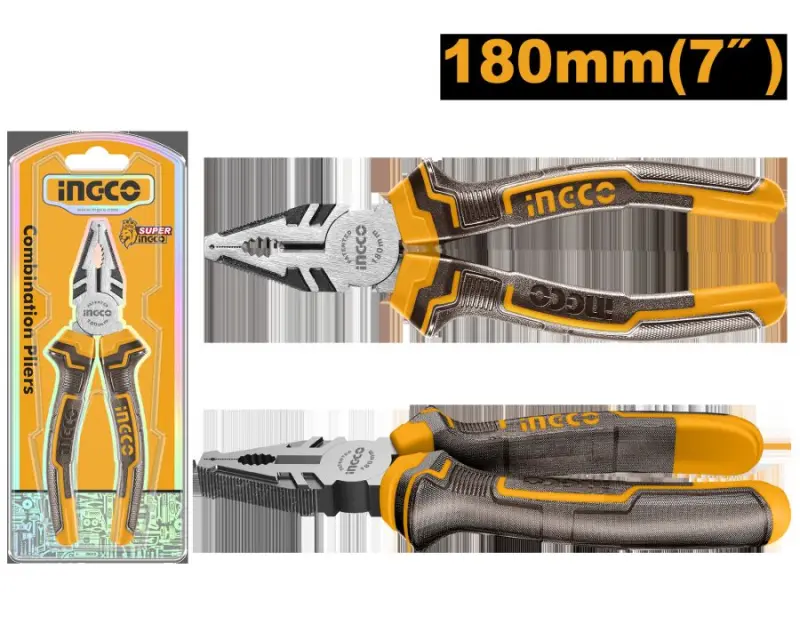 Ingco HCP08188 7-inch Combination Pliers 180mm for Professional Use