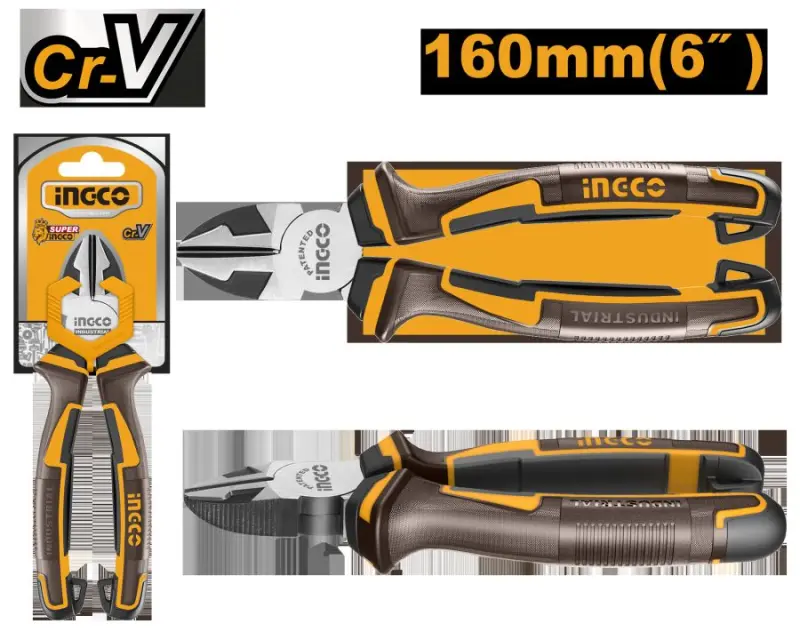 Боковые кусачки Ingco 6R 160мм, модель HDCP28168