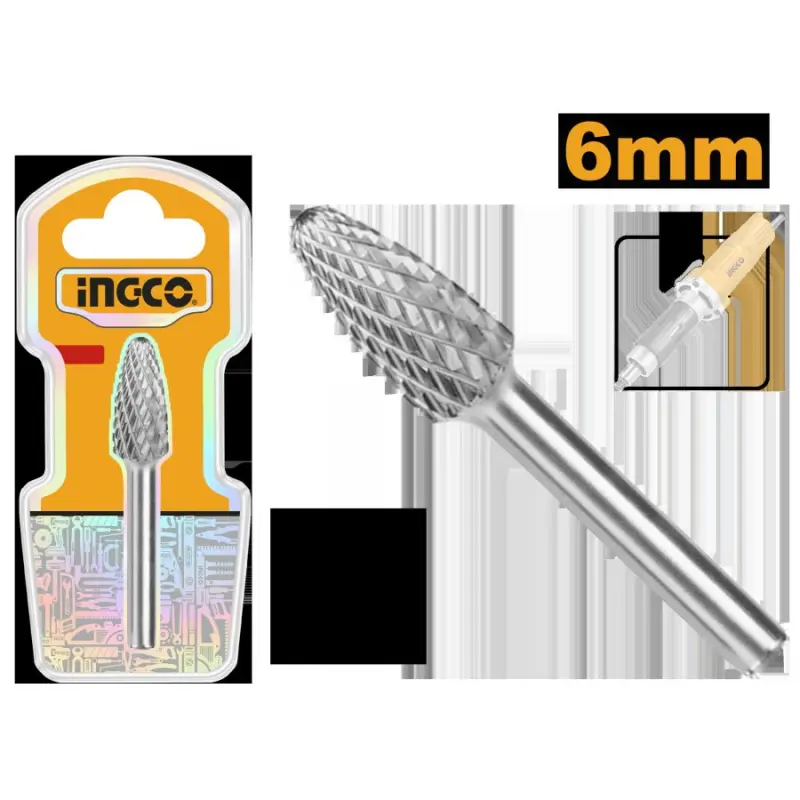 Ingco Tungsten Carbide Rotary Burr 6mm, HRRC0605