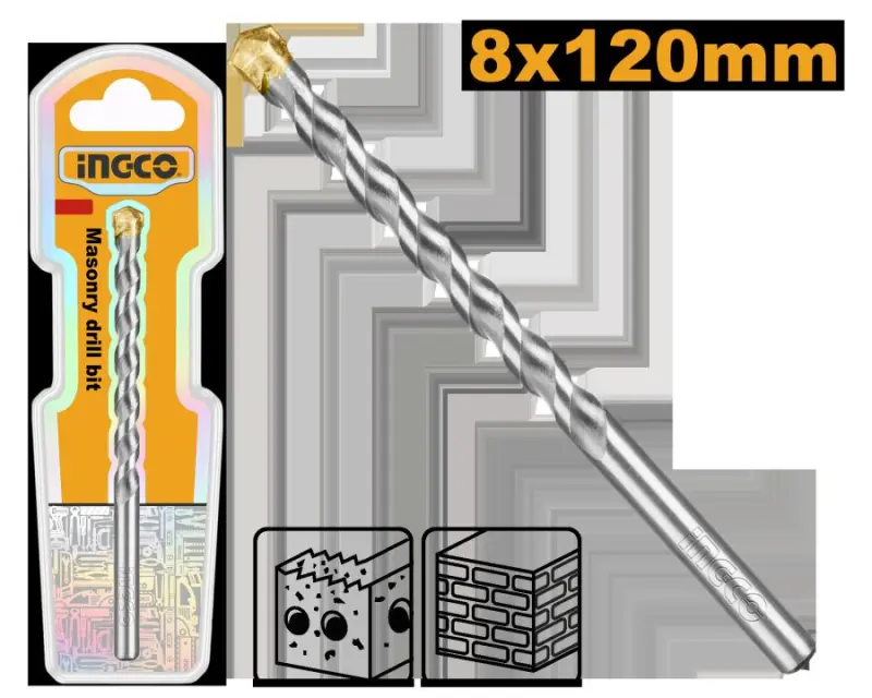 Сверло по камню Ingco 8x120мм DBM2110812