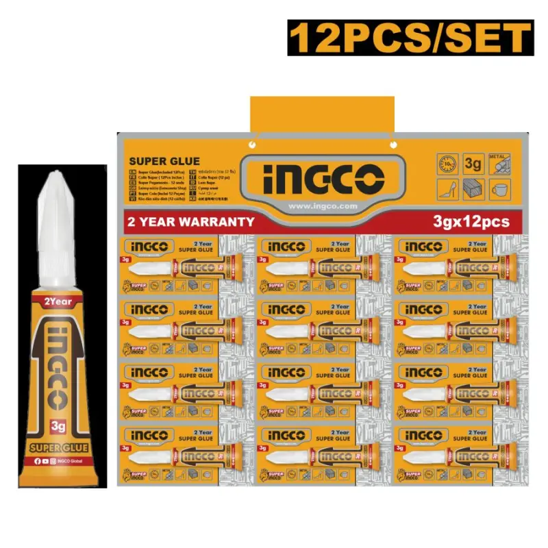 Ingco Super Glue HSGU3122 – Industrial-Grade Fast-Bonding Adhesive
