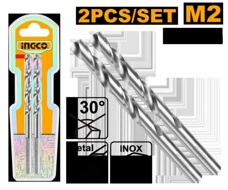 Сверло Ingco M2 HSS 2,0 мм DBT11300202 для металла