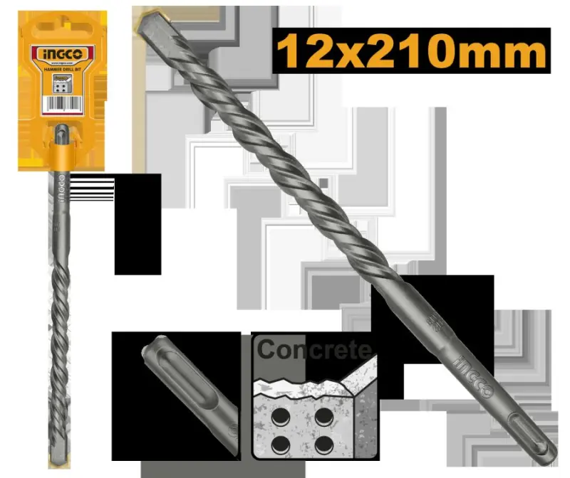 Ingco SDS Plus Concrete Drill Bit 12x210mm DBH1211202