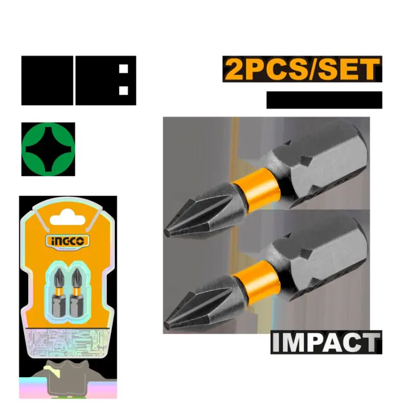 Ingco Impact Bits 1 25mm 2pcs SDBIM71PH125 Heavy-Duty