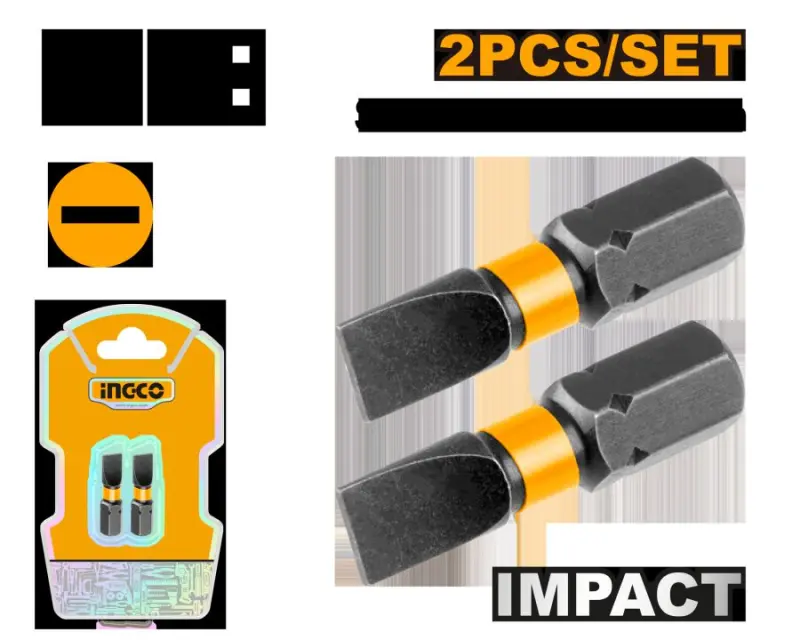 Ударные биты Ingco 6x25 мм 2 шт SDBIM71SL625