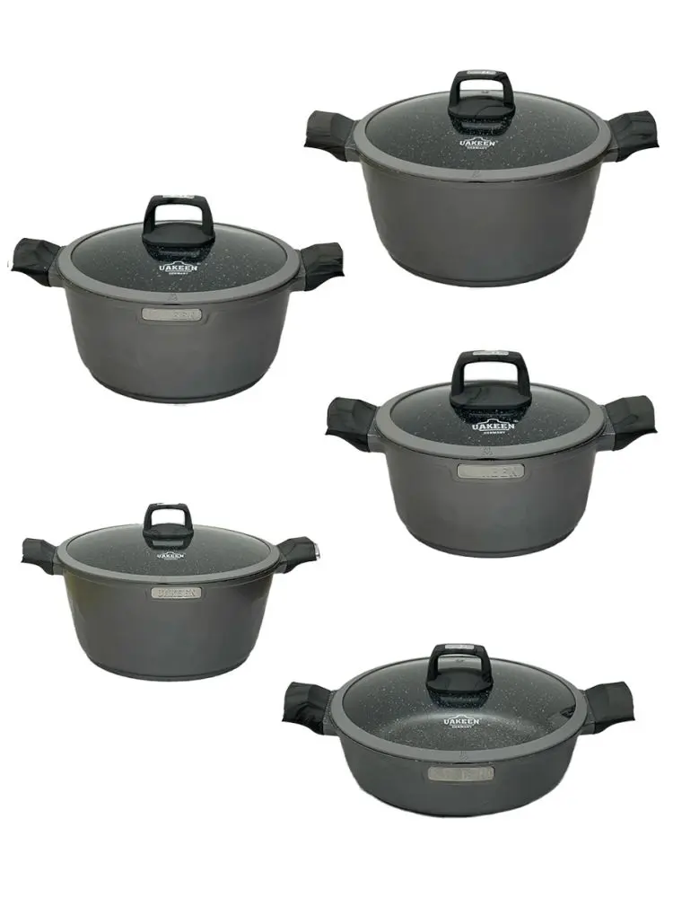 Uakeen VK-51-10 | Cookware Set Granite Coated 10 pcs