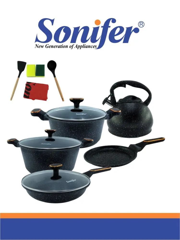Sonifer SF-1152 | Cookware Set Granite Coating 13 pcs
