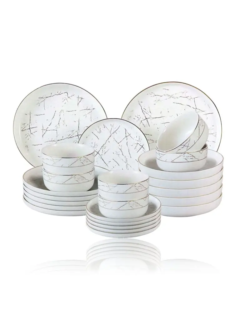 JE JE7376-H28 | Dining Set 24 pcs Porcelain for 6 Persons
