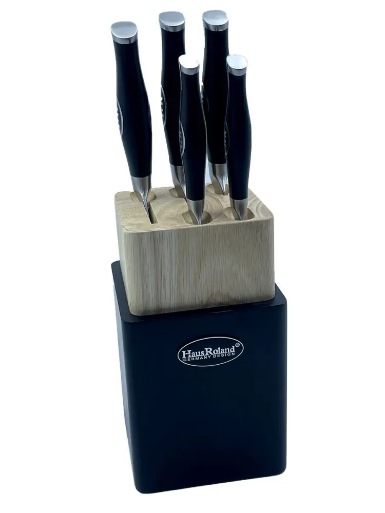 Haus Roland HR633-1 | Knife Set 6pcs with Wooden Stand