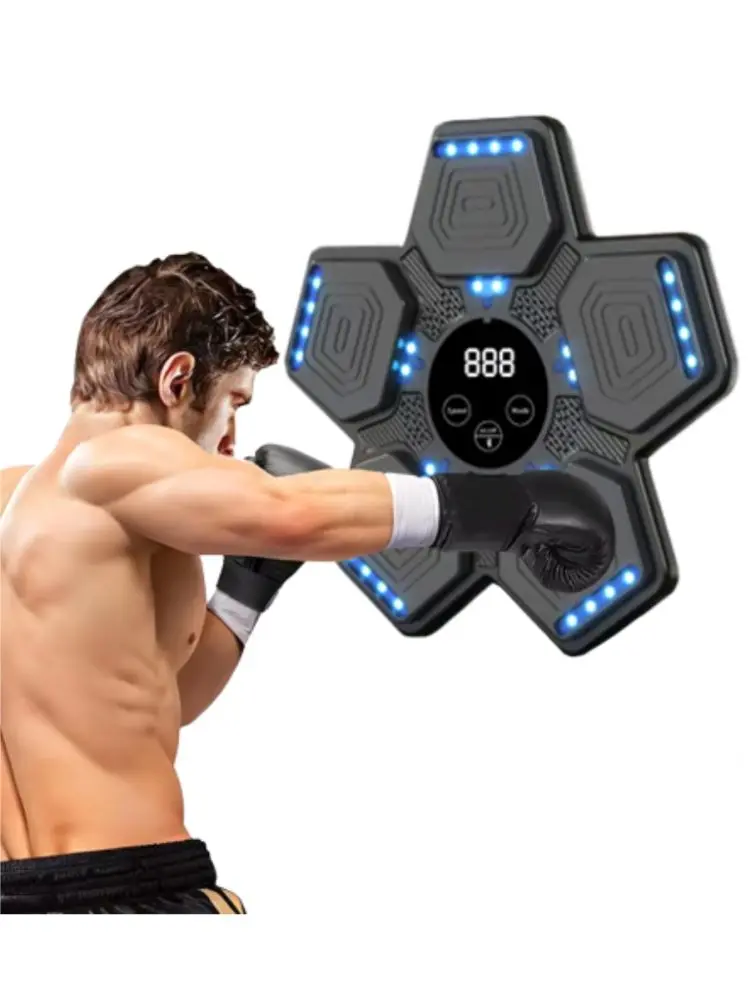 QJB QJB-22 | Wall-Mounted Musical Boxing Trainer with LED Interactive Targets
