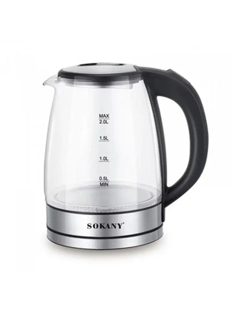 SOKANY SK-09003 | Electric Kettle Glass 1.7L 2200W
