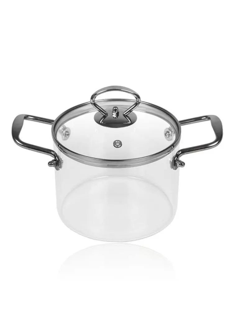 WZ-16-KS-JR55 | Glass Cooking Pot with Iron Handles