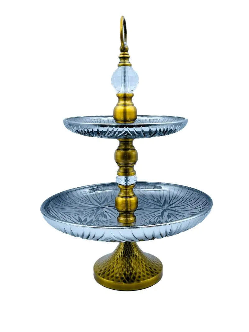 MAR MAR-1114 | Two-Tier Vase Grey 22x32 cm